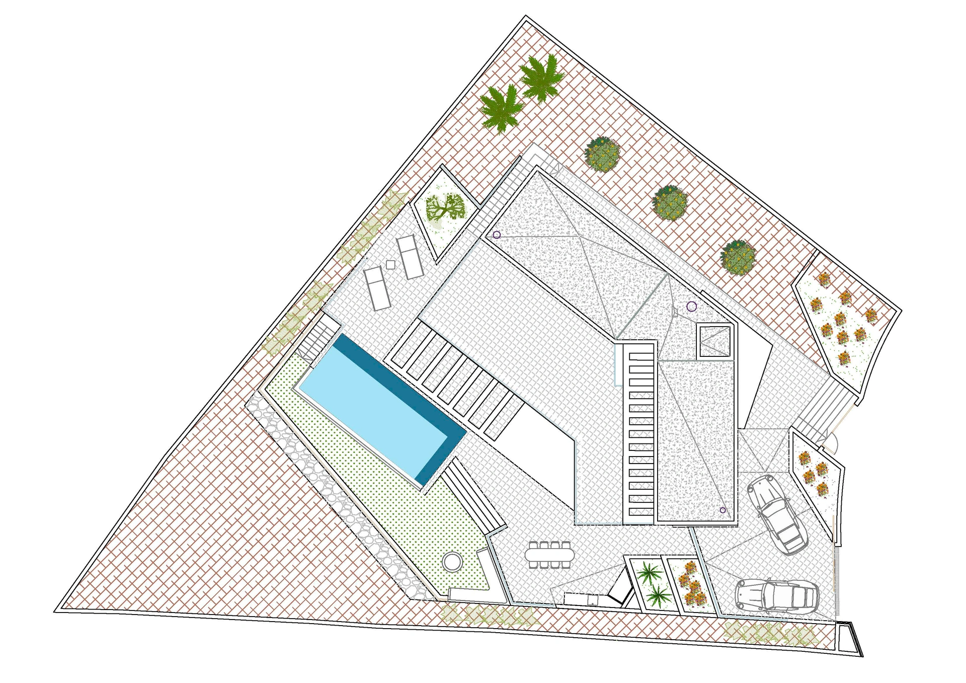 Villa moderna en construcción en La Pedrera, Dénia