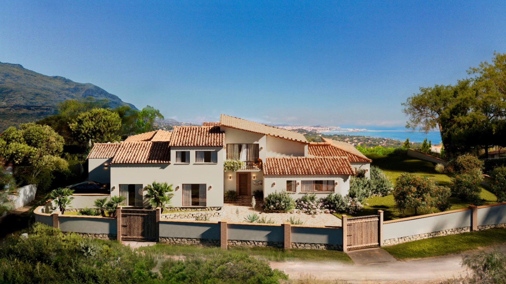 Villa con vistas de 360° en Las Rotas, Dénia