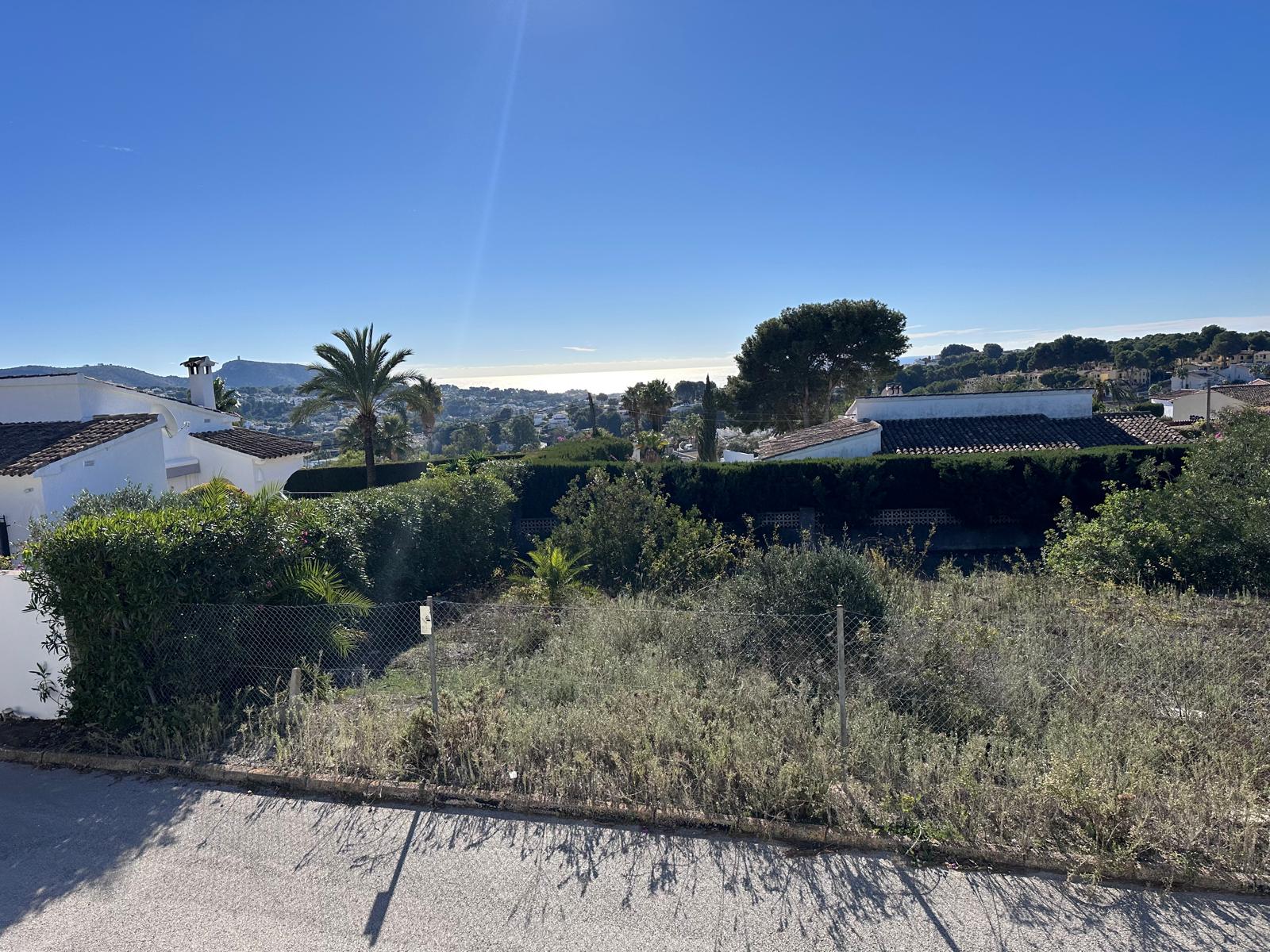 Villa de un nivel con vistas al mar en venta en La Sabatera, Moraira