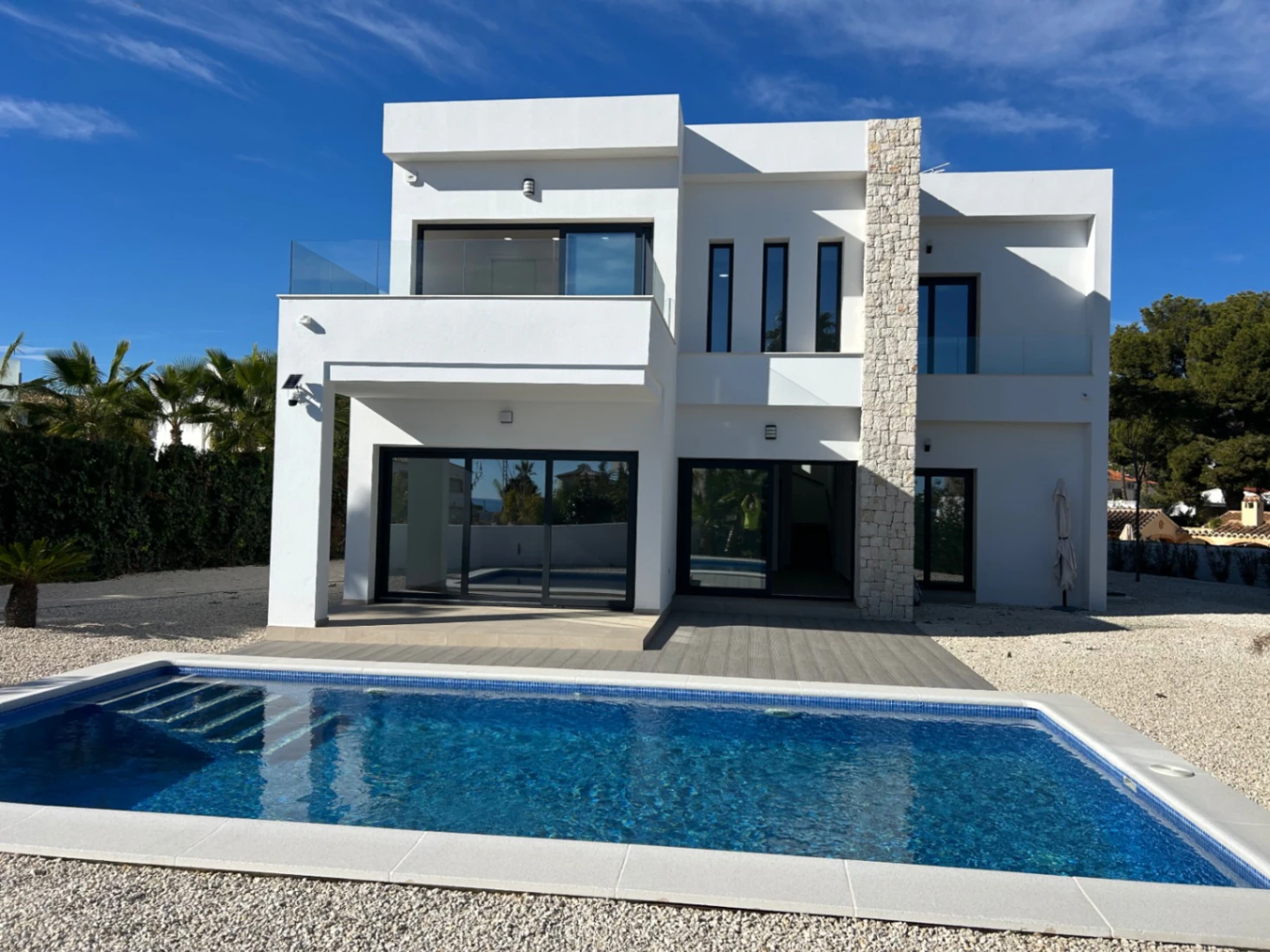 Move-in ready new build villa with sea views for sale in La Fustera, Benissa