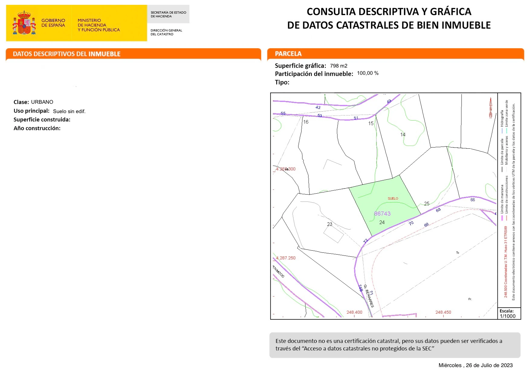 Dos parcelas edificables juntas en venta en Benimeit Moraira, Costa Blanca