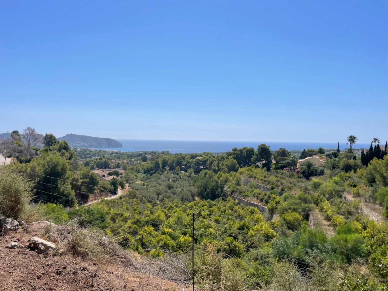 Dos parcelas edificables juntas en venta en Benimeit Moraira, Costa Blanca
