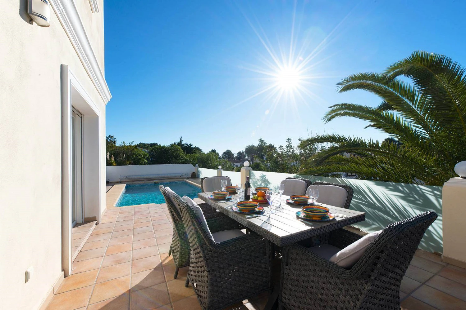 Villa en venta en Moraira, Pinar de l´Advocat con piscina.