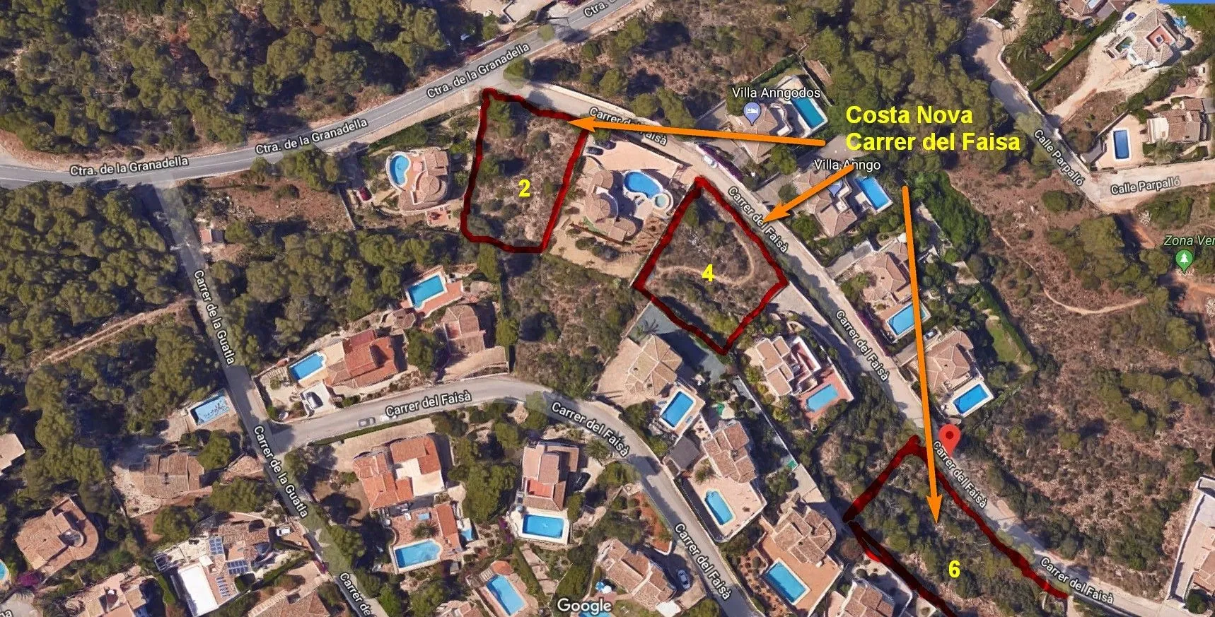 Parcela en Venta en Costa Nova La Marina Jávea