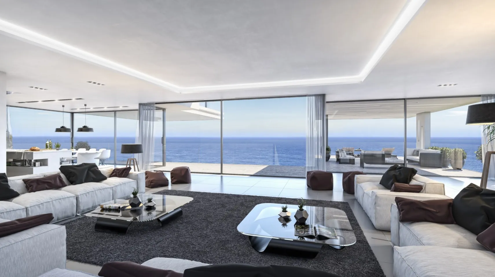 Chalet obra nueva primera linea de mar en venta en la Granadella Jávea, Costa Blanca