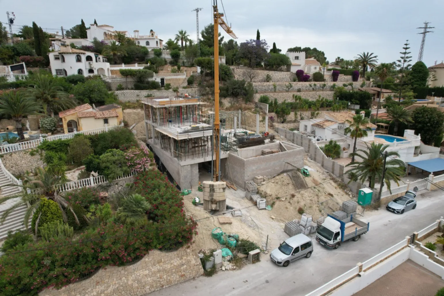 Exclusiva villa en construcción con vistas al mar en San Jaime, Benissa