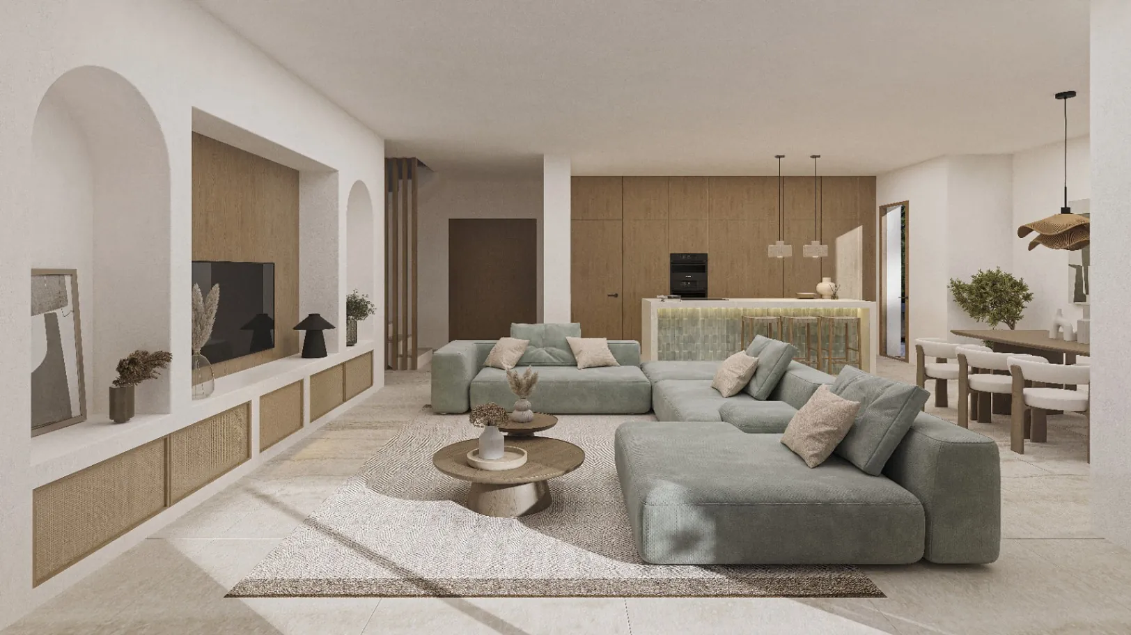 Villa de diseño ibicenco con vistas al mar eb venta en Benissa Costa | La Fustera