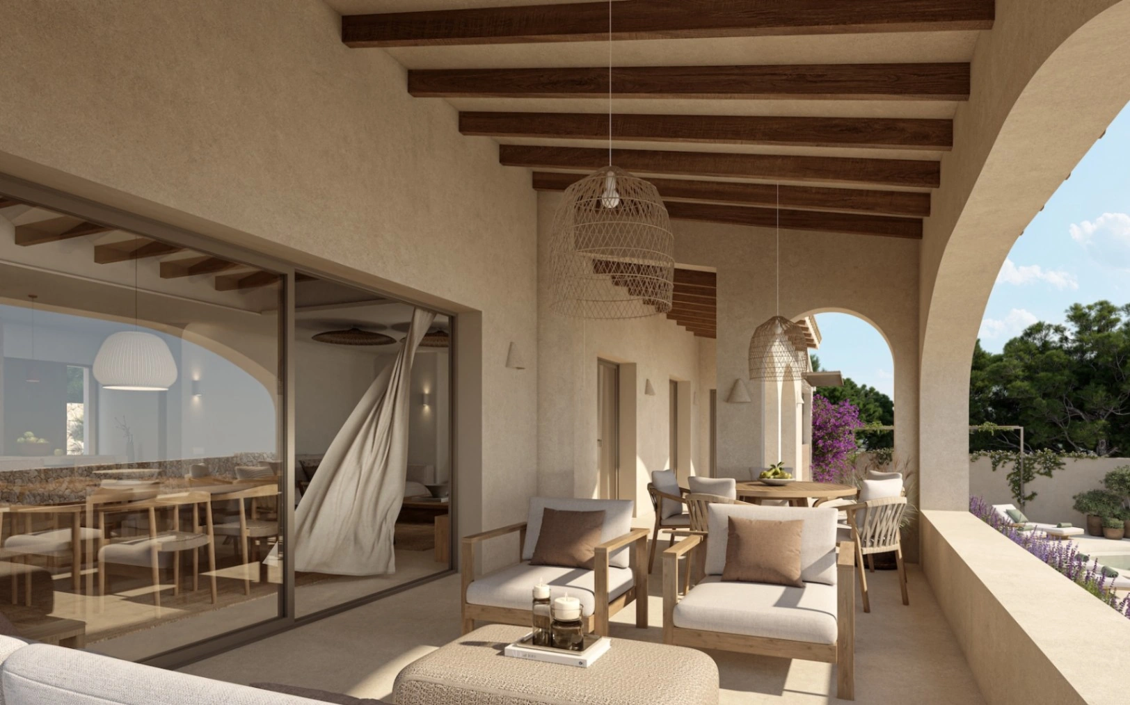 Villa Mediterránea reformada con vistas al mar en Benissa Costa | La Fustera