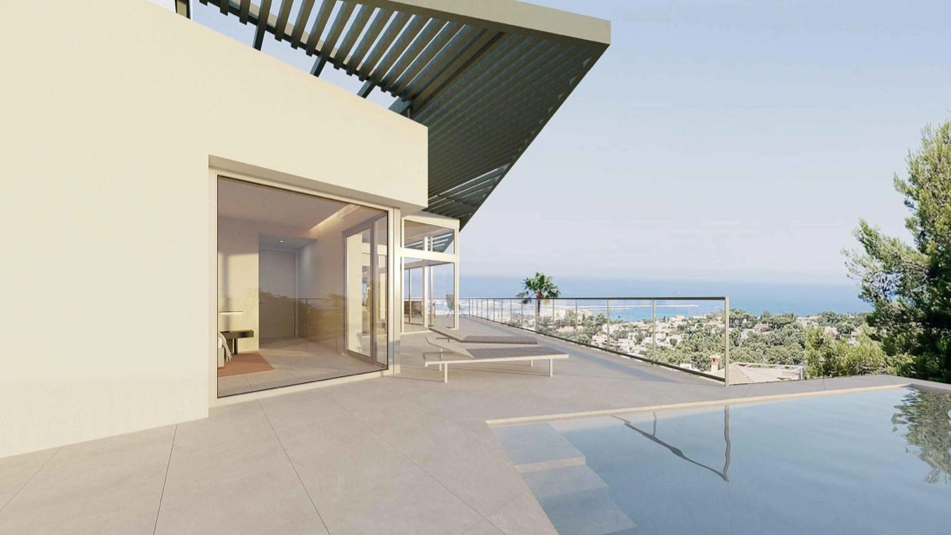 "Montgó House": Proyecto de Autor con Licencia Concedida y Vistas Infinitas en Dénia.