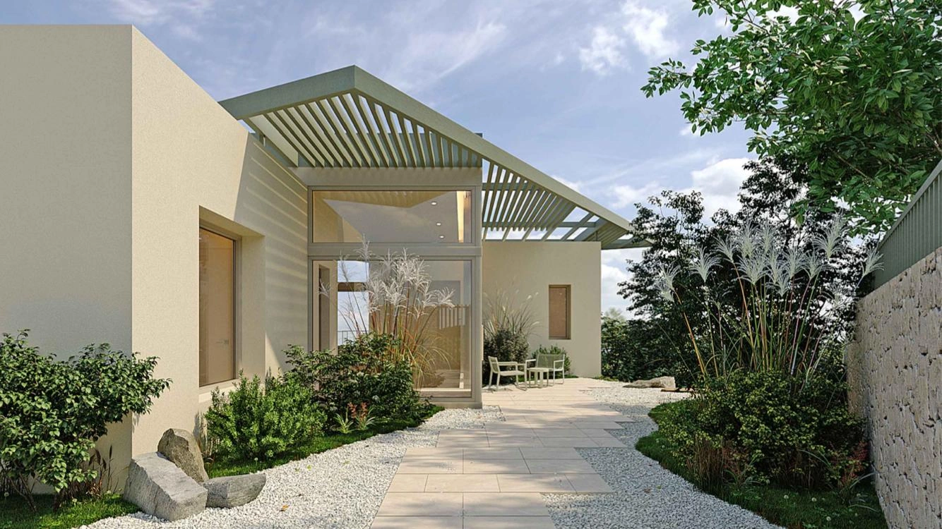 "Montgó House": Proyecto de Autor con Licencia Concedida y Vistas Infinitas en Dénia.