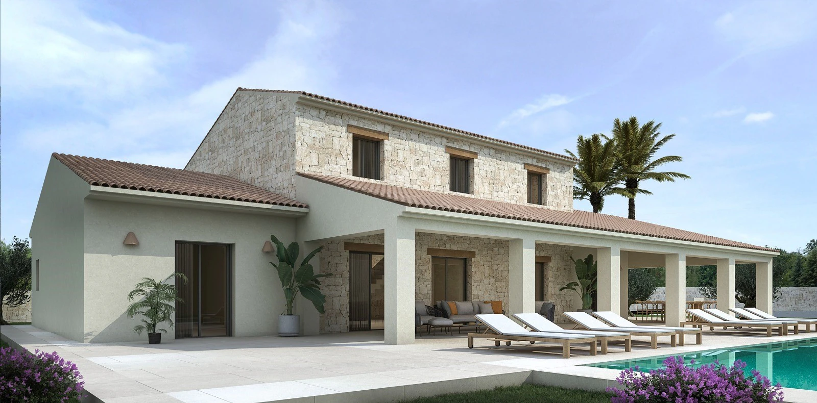 Casa de campo estilo rústico en venta en Moraira, Costa Blanca
