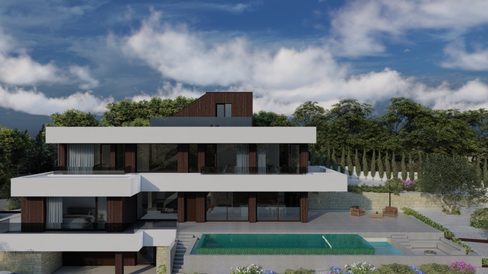 C386 - Impresionante villa en construcción