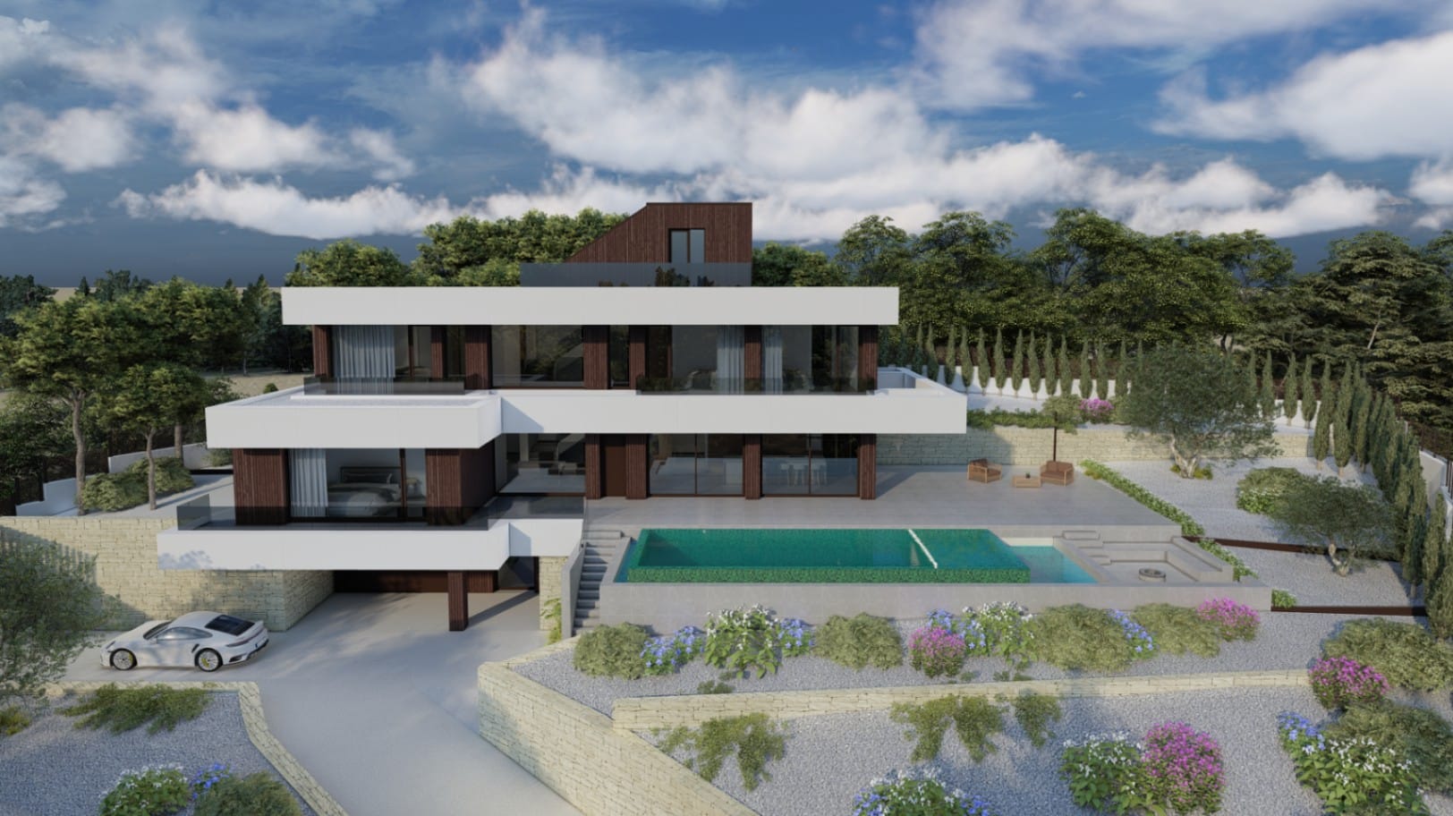 C386 - Impresionante villa en construcción