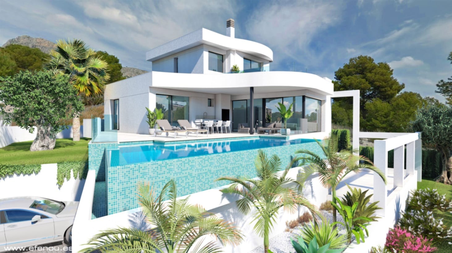 Villa de ensueño con impresionantes vistas al mar en Calpe