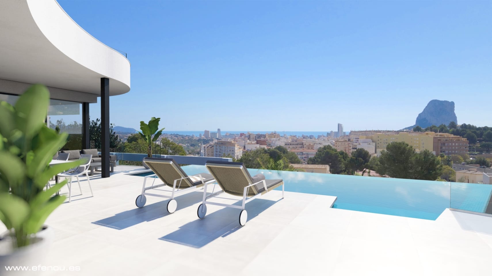 Villa de ensueño con impresionantes vistas al mar en Calpe