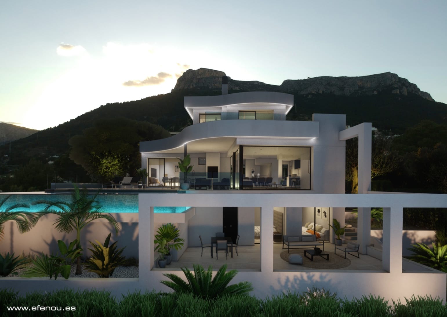 Villa de ensueño con impresionantes vistas al mar en Calpe