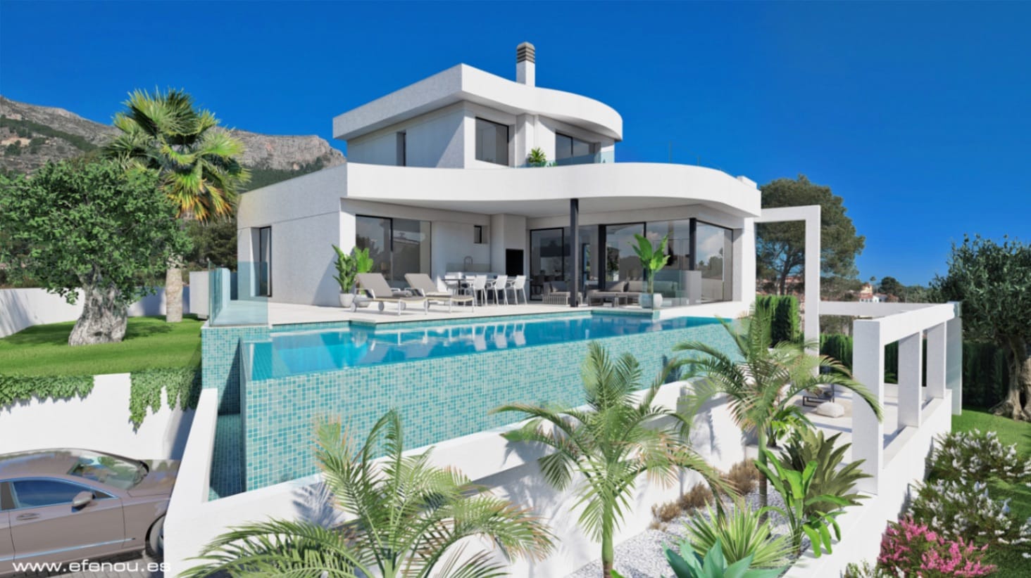 Villa de ensueño con impresionantes vistas al mar en Calpe