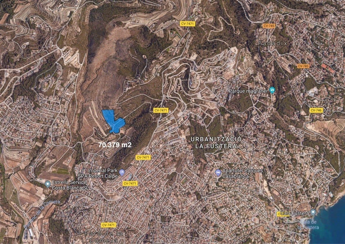 S28 - Terreno rústico no urbanizable en Calpe, oportunidad como inversión.
