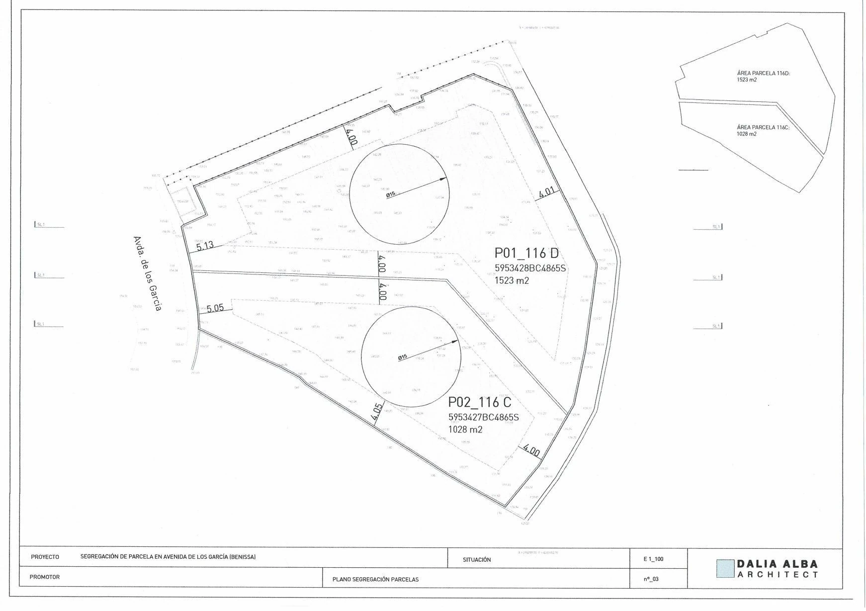 Parcela en venta en Benissa