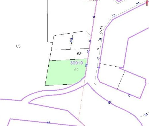Parcela en venta en Benissa
