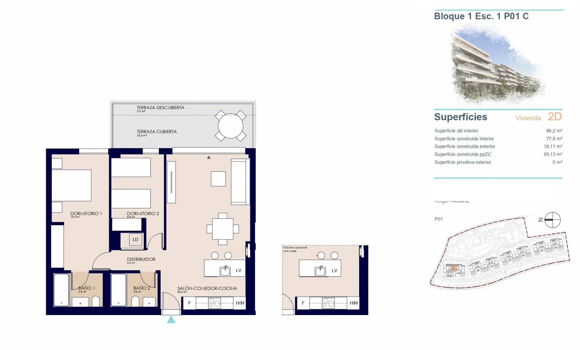 Apartamento en venta en Denia