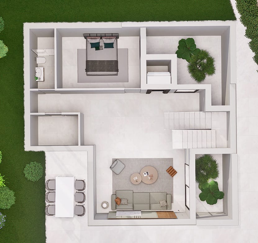 Sale of a luxury chalet in Finestrat with 3 bedrooms and a private pool.