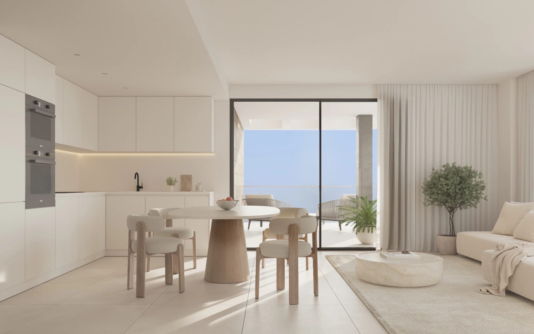 Mieszkanie na sprzedaż z 2, 3 sypialniami w Calpe blisko plaży, Alicante