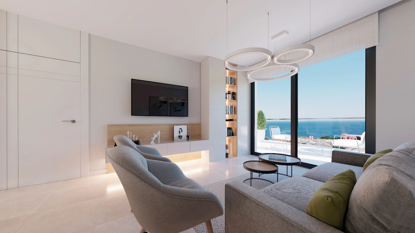 Luxury apartment frontline in the center of Villajoyosa!