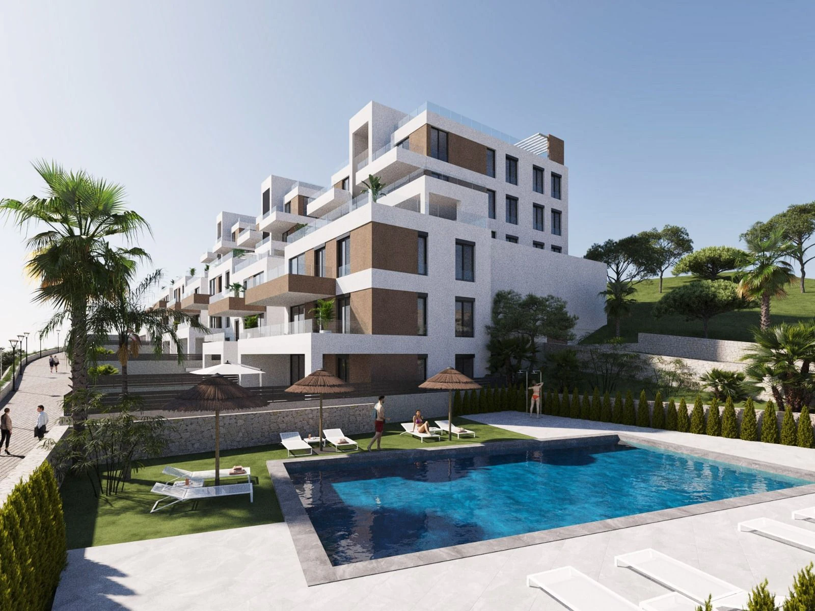 New apartments and villas in the town of Vera, Almeria.