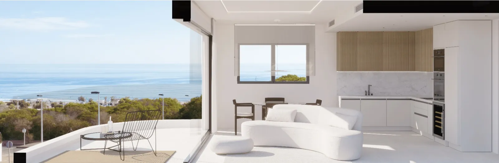 Bungalow de dos dormitorios a 600 m del mar en Cabo Cervera.