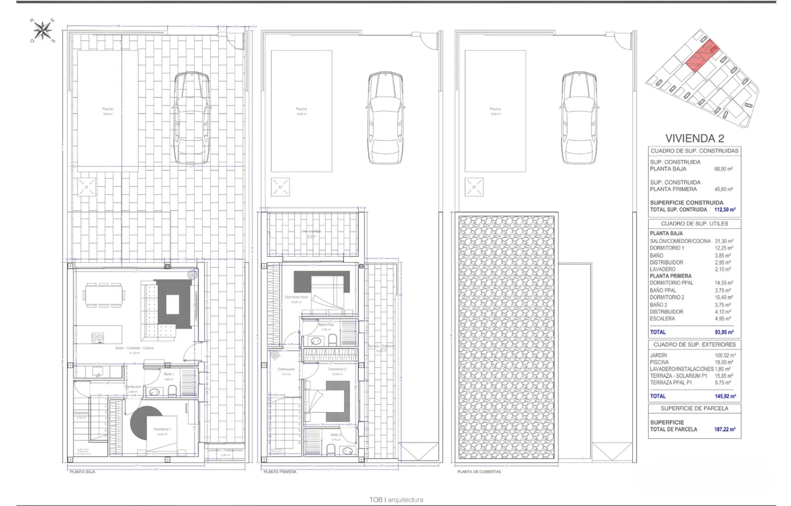Magnifica Villa de 3 habitaciones en San Pedro del Pinatar