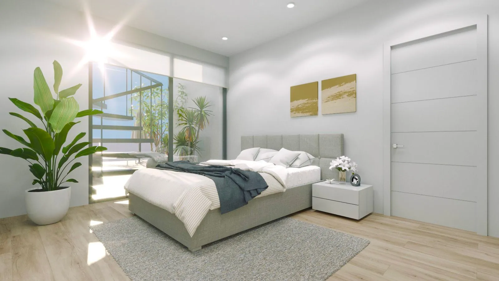 Apartamento de tres habitaciones en Torrevieja.