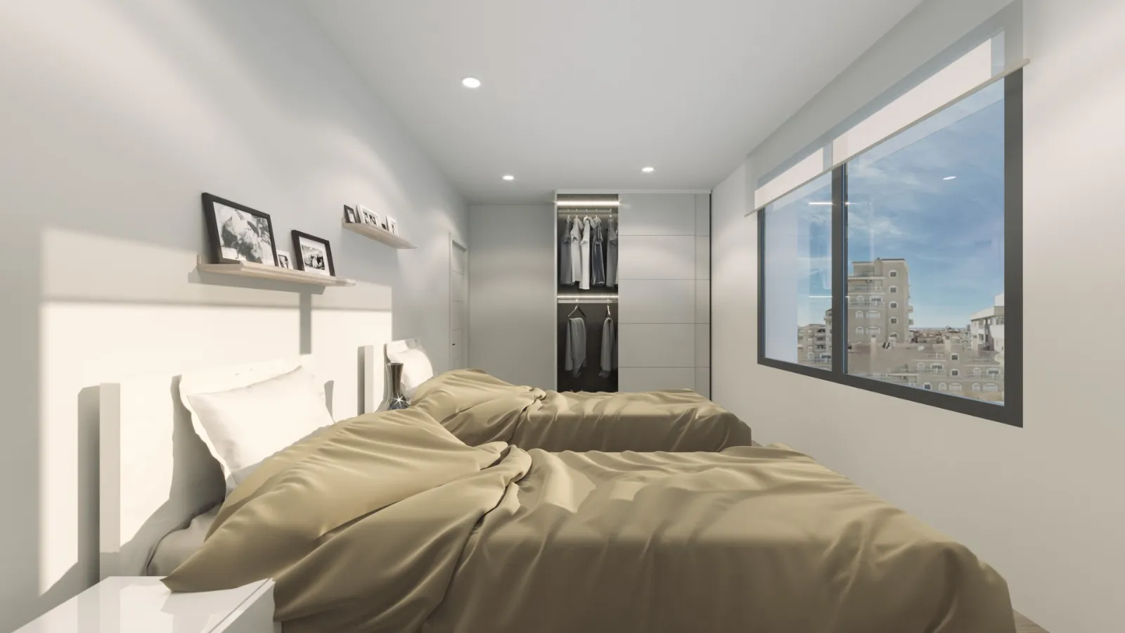 Apartamento de tres habitaciones en Torrevieja.