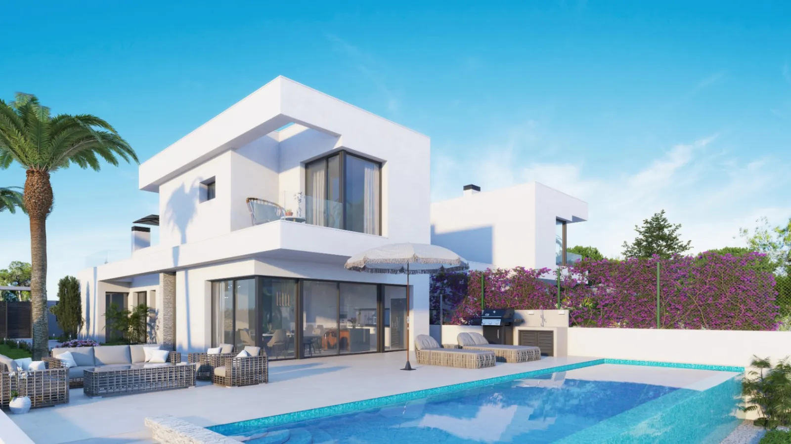 Villa de tres habitaciones en Lomas de San Juan.
