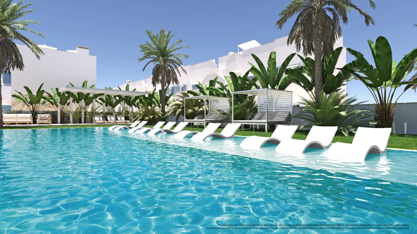Bungalow de tres dormitorios a 650m de la playa en Torre de la Horadada.