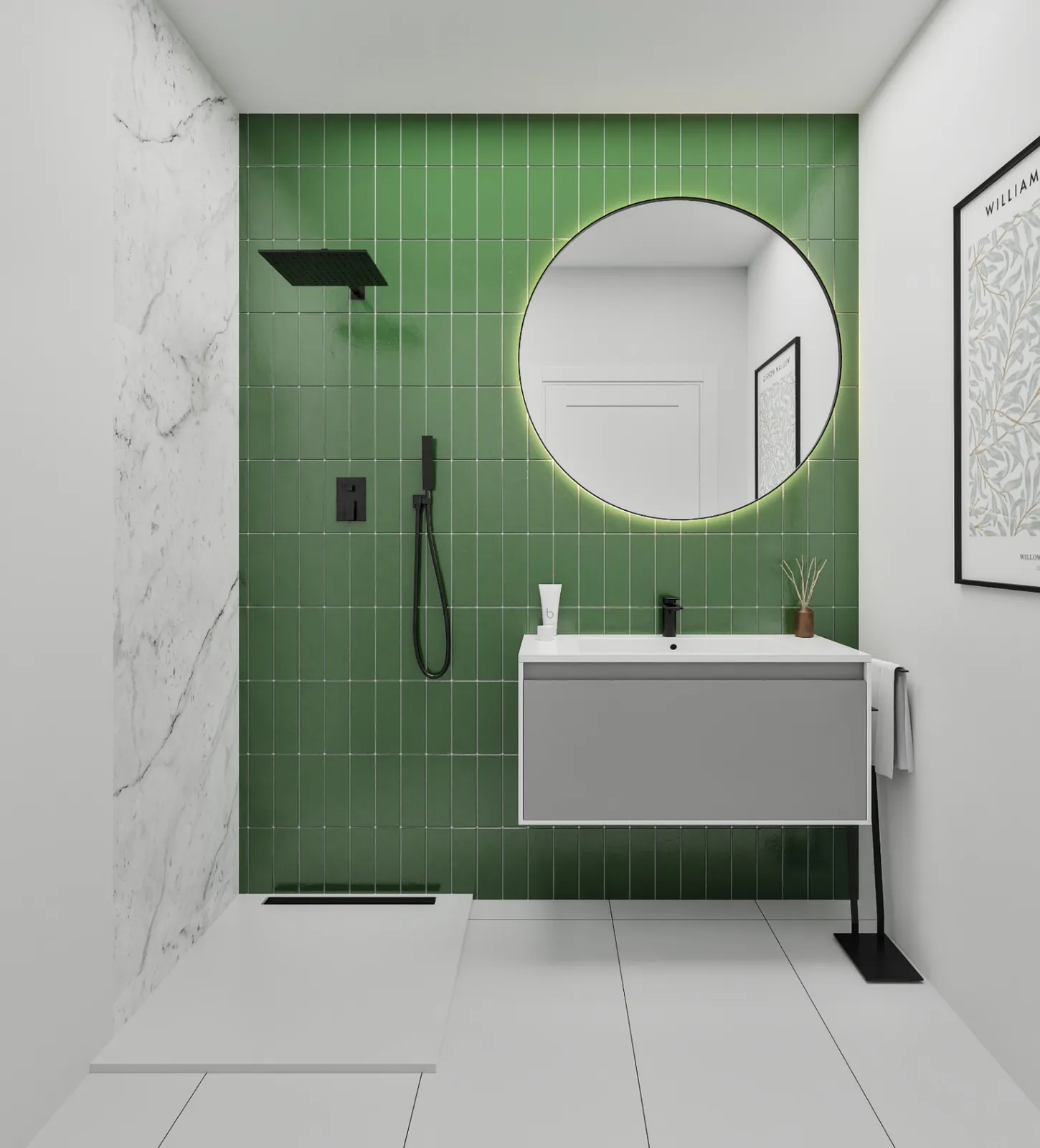 Seventh-floor three-bedroom apartment in San Miguel.