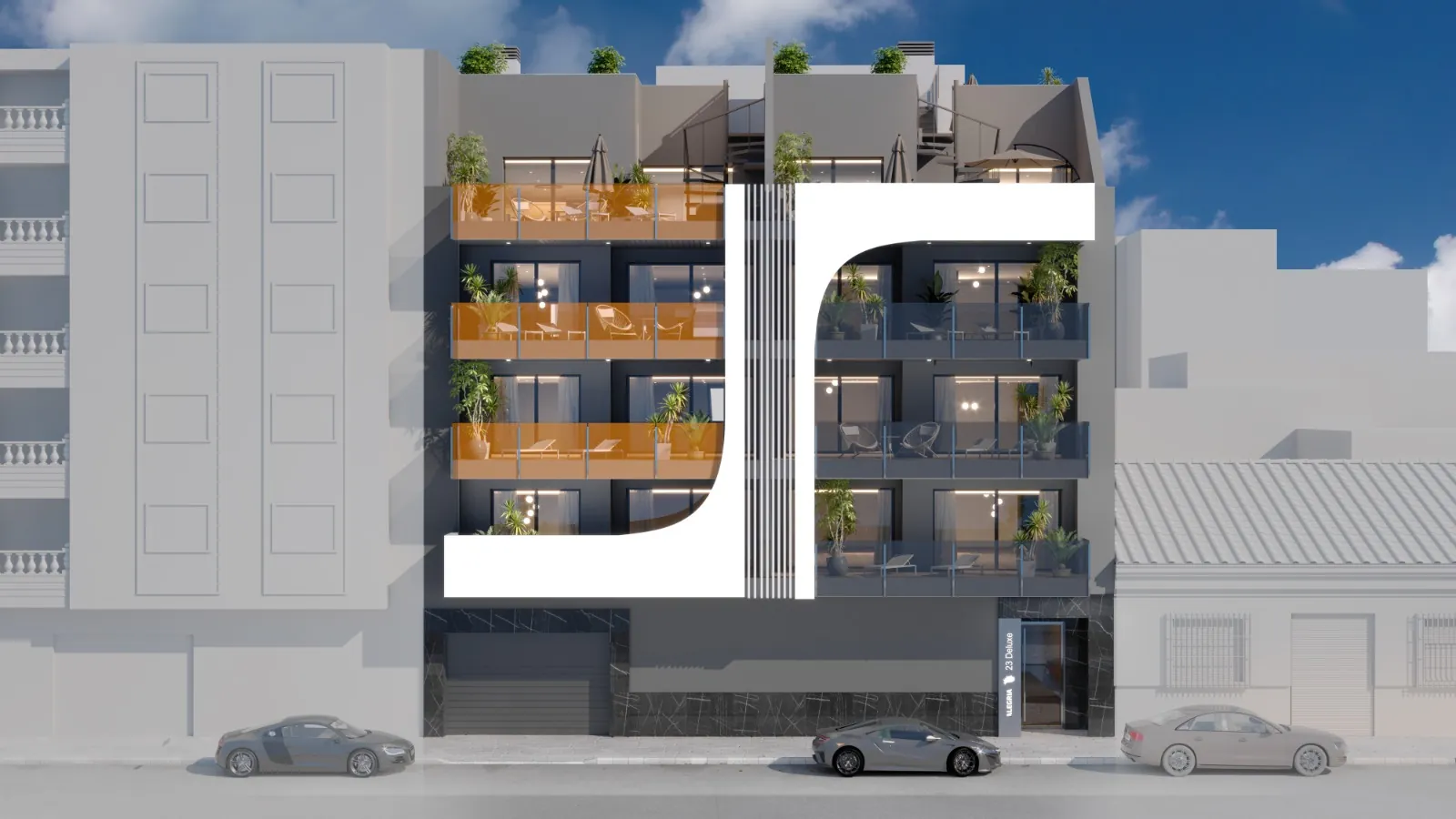 Apartamento de tres habitaciones en Torrevieja.