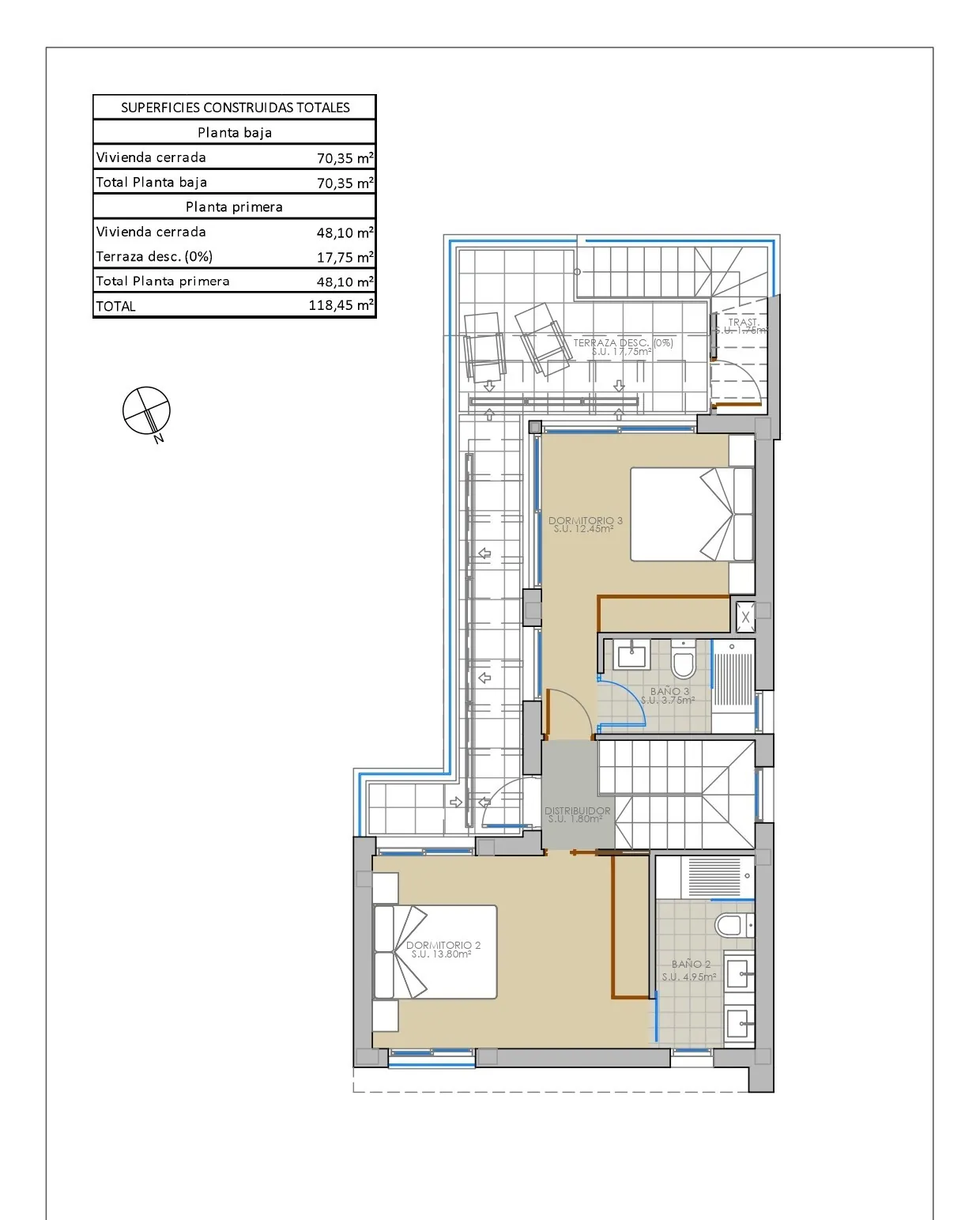 Increíble Villa de 3 habitaciones en venta en Lo Romero Golf, Pilar de la Horadada