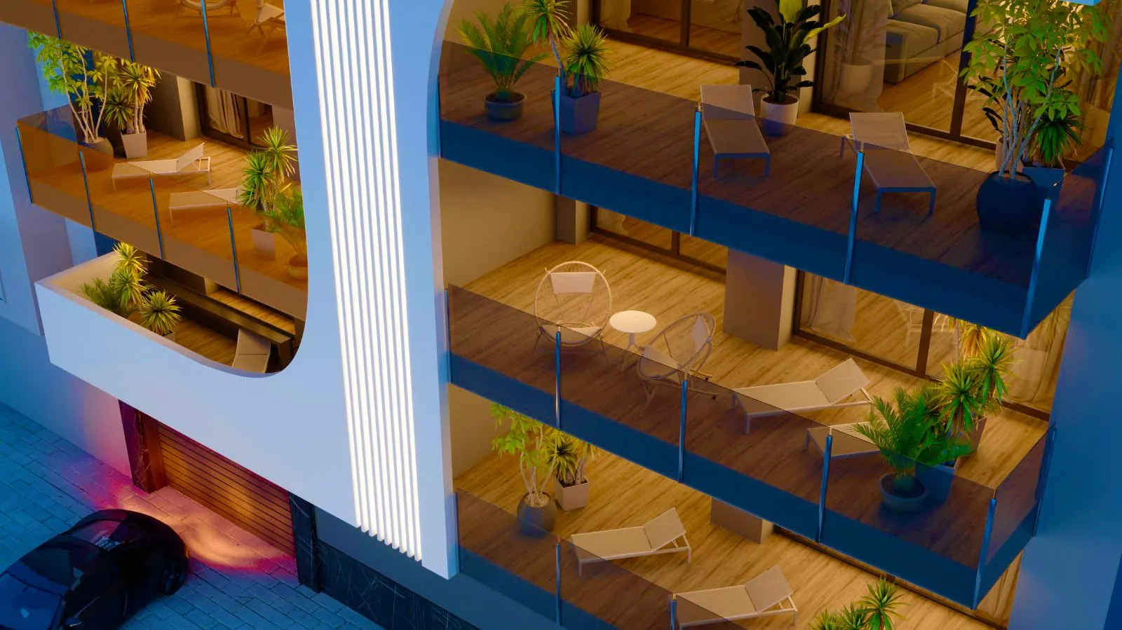 Apartamento de tres habitaciones en Torrevieja.