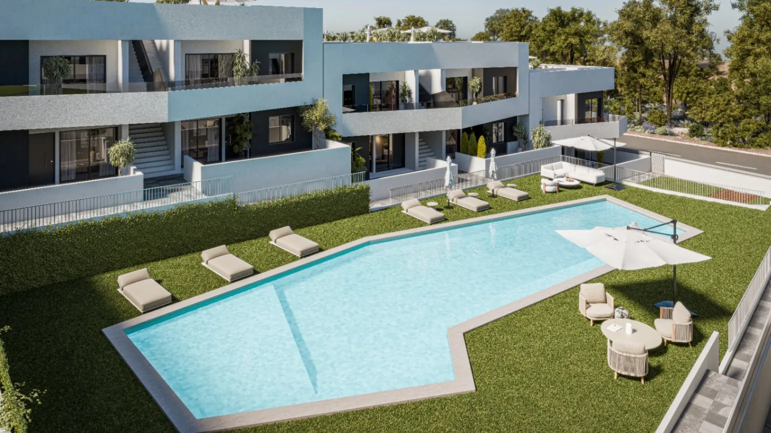 Magnifikan Bungalow mit zwei Schlafzimmern zu verkaufen in San Miguel de Salinas, Alicante.