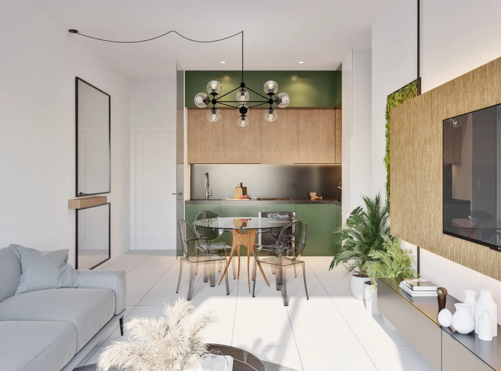 Seventh-floor three-bedroom apartment in San Miguel.