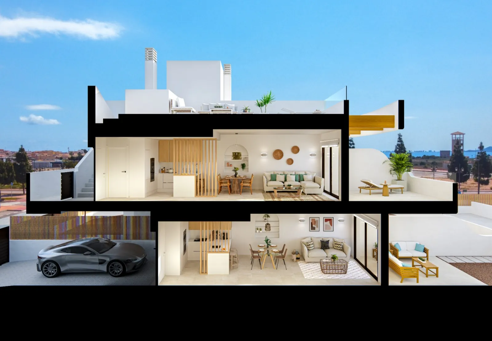 Magnifico apartamento de dos habitaciones en venta en Los Alcazares