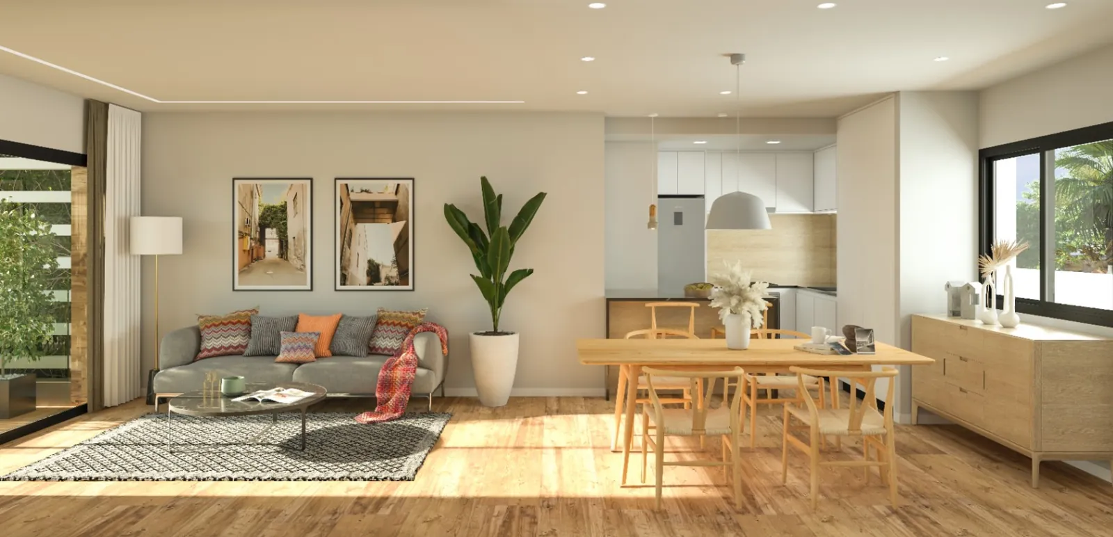Apartamento de dos habitaciones en Los Alcázares.