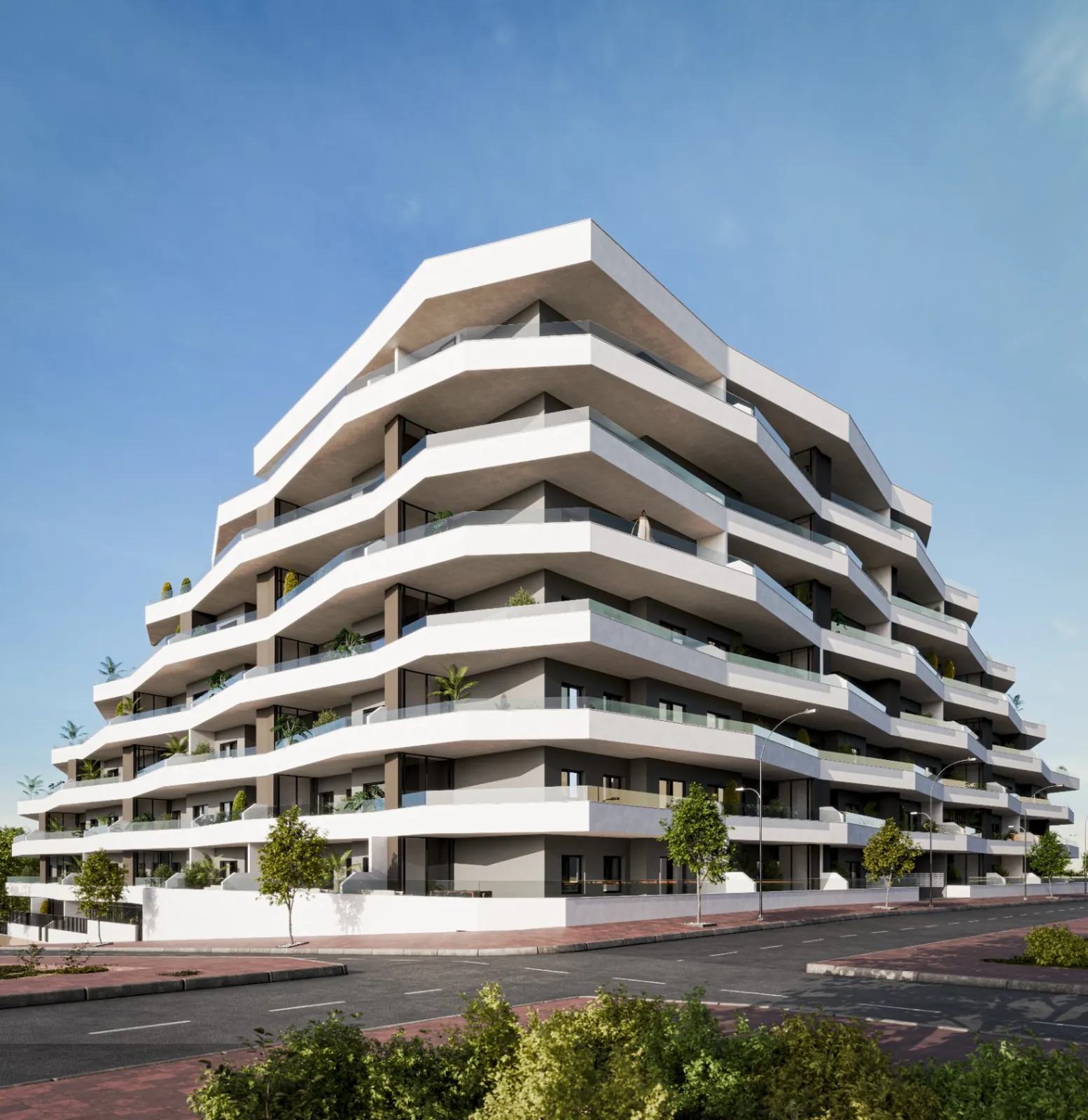 Seventh-floor three-bedroom apartment in San Miguel.