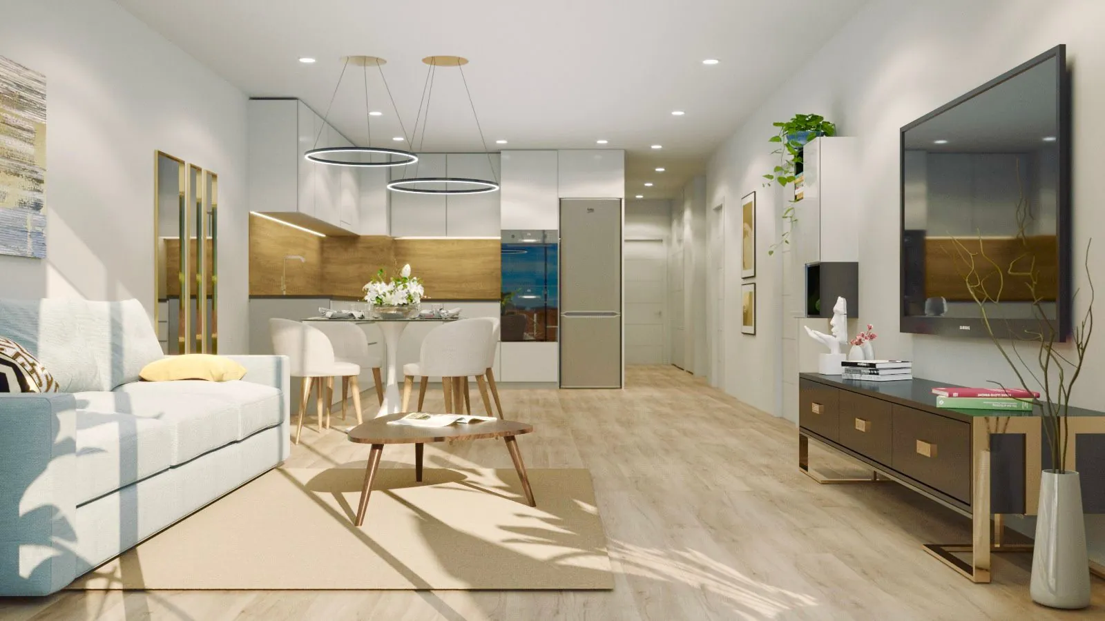 Apartamento de tres habitaciones en Torrevieja.