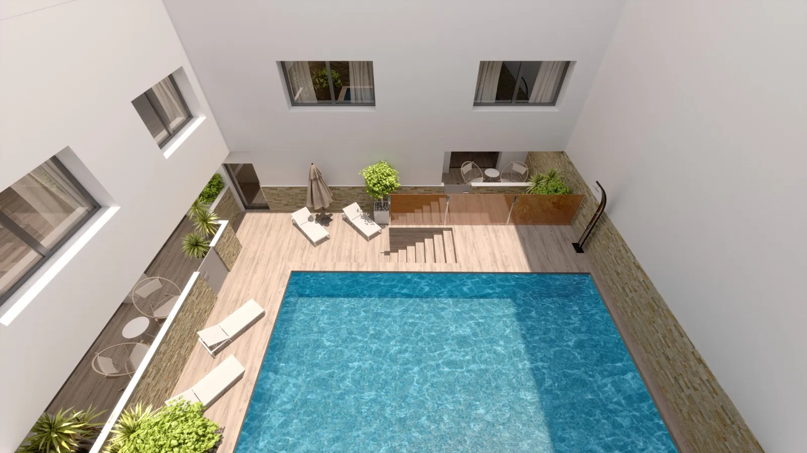 Apartamento de tres habitaciones en Torrevieja.
