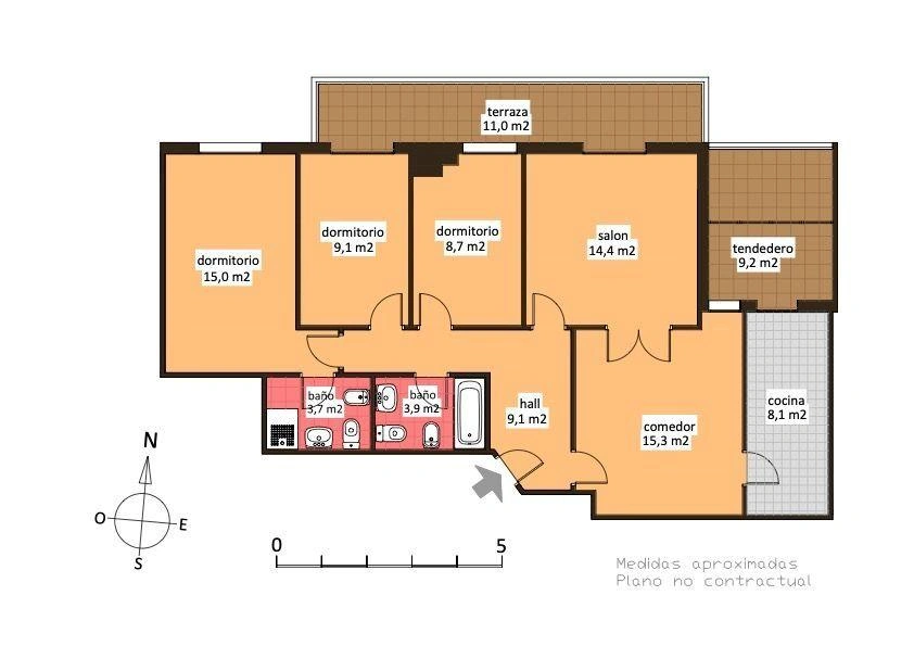 ¿Y si pudieras comprar una vivienda reformada con 2 amplias terrazas, trastero y 2 plazas de garaje a 1 minuto andando del metro?
