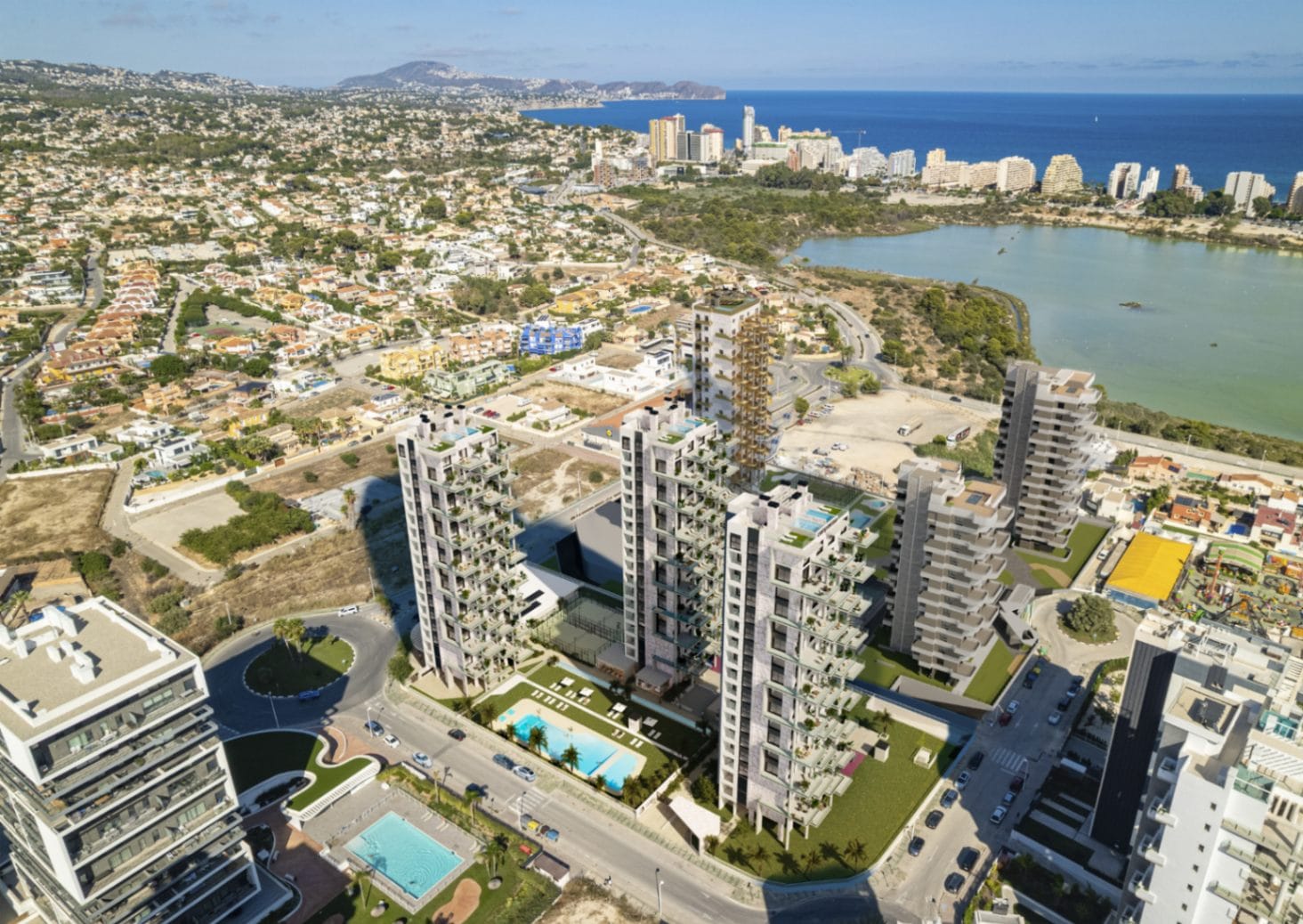 Calpe: Elegant en luxueus nieuwbouw penthouse met open zeezicht
