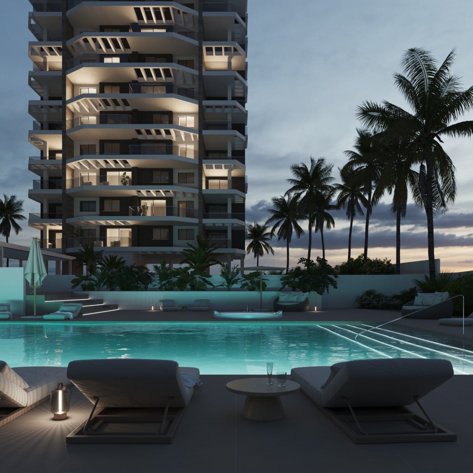 Calpe: Modern nieuwbouw appartement met 3 slaapkamers op wandelafstand van de zee