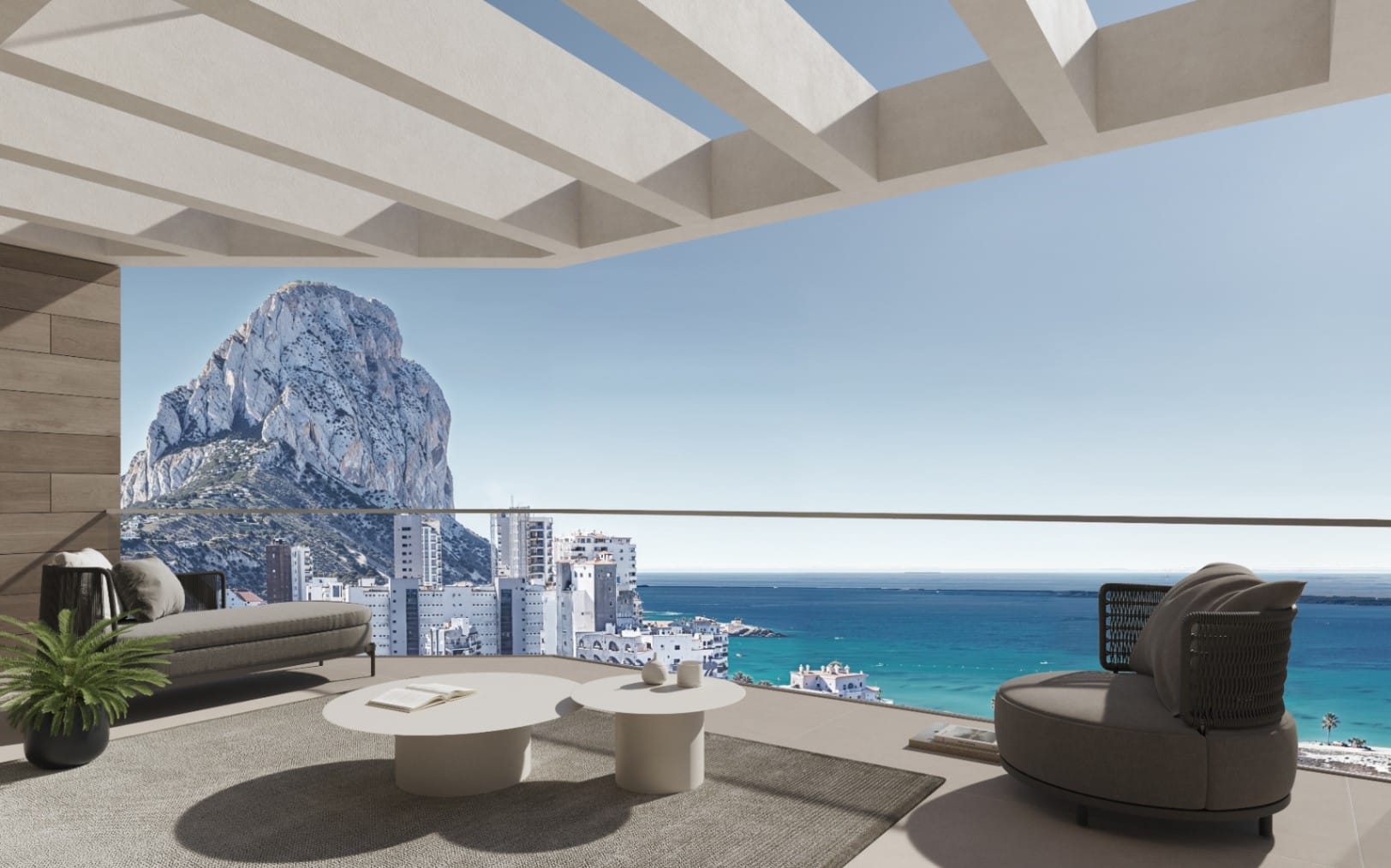 Calpe: Modern nieuwbouw appartement met 3 slaapkamers op wandelafstand van de zee